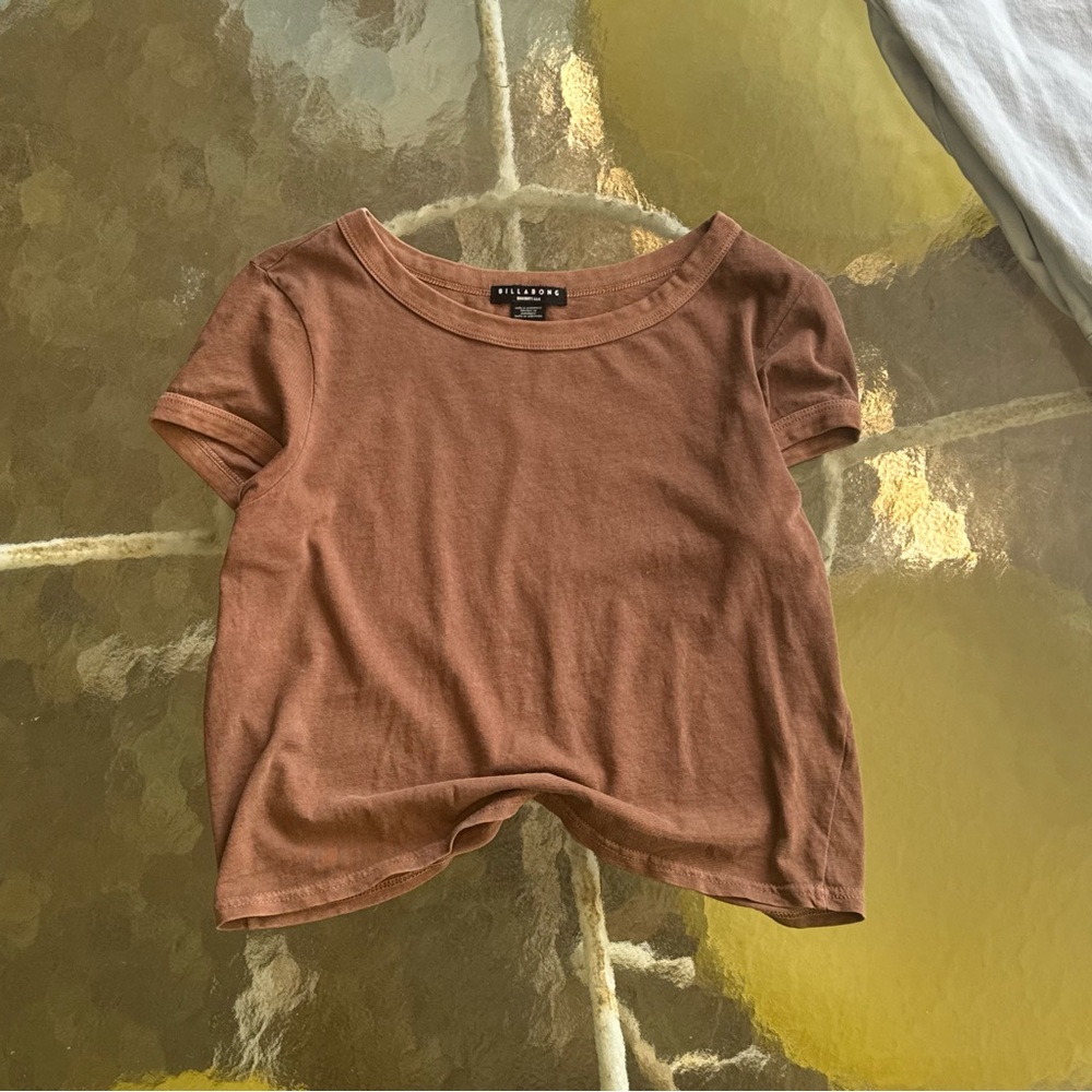 Billabong Brown Short Sleeve Tee Relaxed Fit